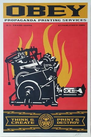 Shepard Fairey - PRINT AND DESTROY kopen? Bied vanaf 85!