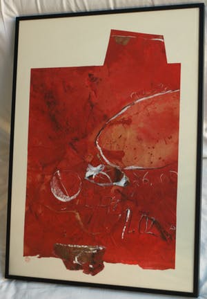 Maggy Voorsluys-Gomez - Collage en acrylverf , “Akashima” – ingelijst - 1992 kopen? Bied vanaf 50!