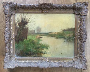 Aris Knikker - C4554-2 - Knotwilgen aan de vaart kopen? Bied vanaf 125!