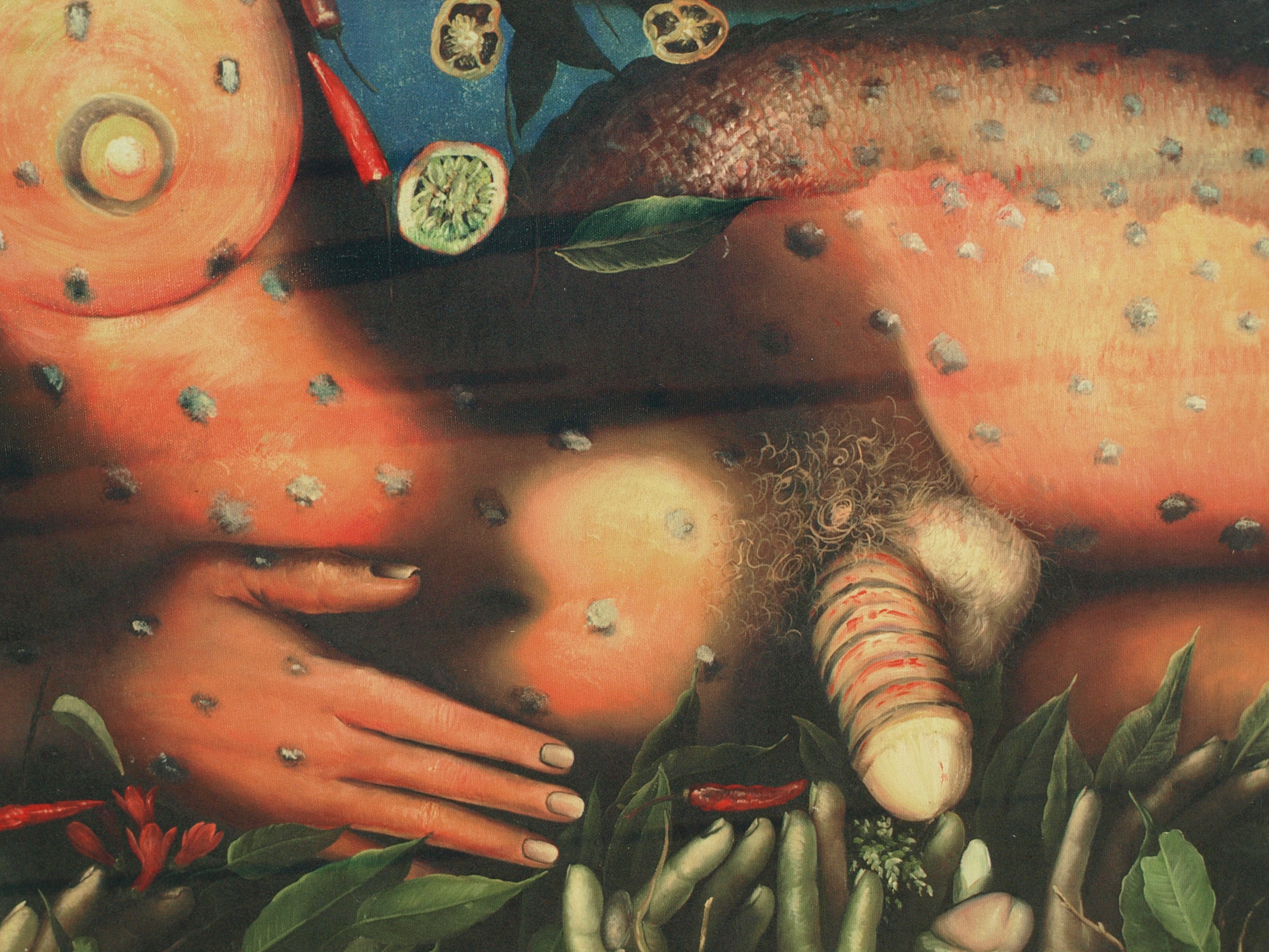 Niet of onleesbaar gesigneerd - Zeemeerman – Vissen - GROOT – 125 x 146 cm – giclee op spieraam kopen? Bied vanaf 1!