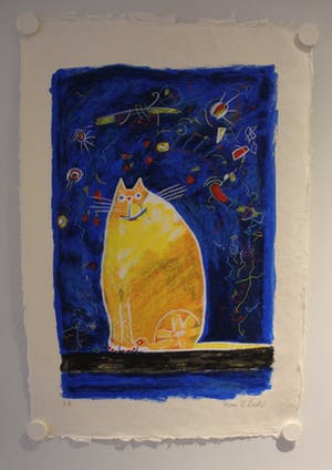 Franz Lauter - Cat in yellow - 2002 kopen? Bied vanaf 75!