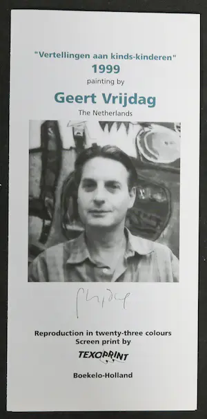 Geert Vrijdag - Hans Landsaat + Theo Kuijpers, Lot van 3 zeefdrukken op katoenzijde (texoprint) kopen? Bied vanaf 50!