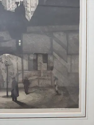 Arend Hendriks - Laurenskerk. Nacht met figuren. kopen? Bied vanaf 49!