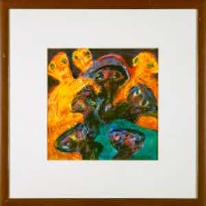 Jan Ulrik Friis - titel onbekend. Startprijs flink naar beneden bijgesteld. verkocht voor € 85!