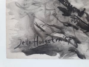 Jelle Hoogstra - Zwaar weer boven de polder. kopen? Bied vanaf 75!