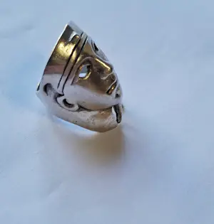 zilveren vintage egyptische farao statement ring Toutankhamon kopen? Bied vanaf 60!