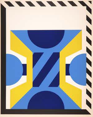 Kumi Sugai - Zeefdruk, Signal A / Prent 190 verkocht voor € 80!