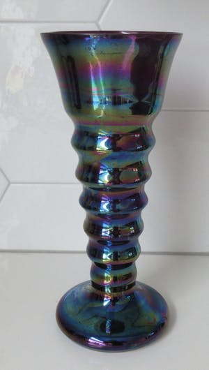 Wilhelm Kralik Sohne - Stel Art Nouveau Iridescent geglazuurde ribbelvazen kopen? Bied vanaf 10!