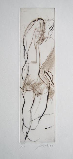 Ger Lataster - zeldzame abstract/figuratieve ets - 1990 - oplage 17 ex. kopen? Bied vanaf 85!