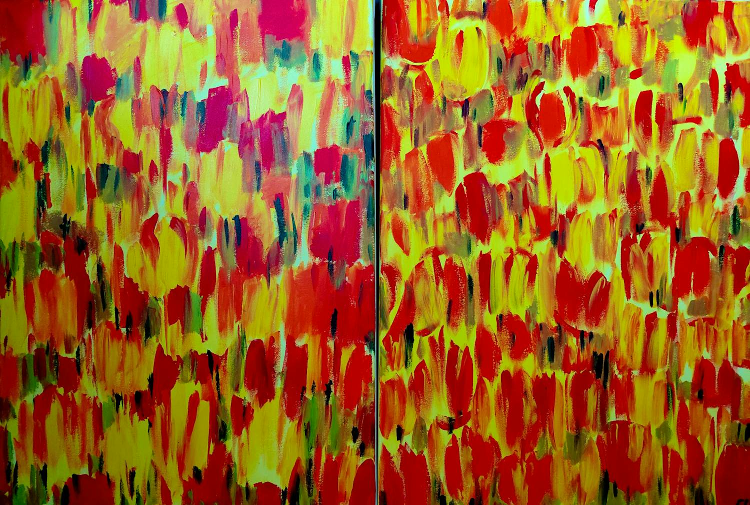 Elva Polyakova - Tulips in colours 2 x st. kopen? Bied vanaf 299!