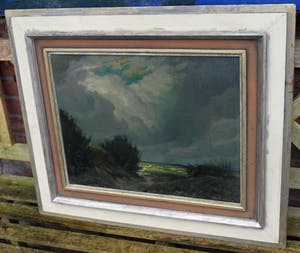 Klaas Pijlman - Olieverf op doek , “Landschap” – ingelijst - 1946 kopen? Bied vanaf 75!