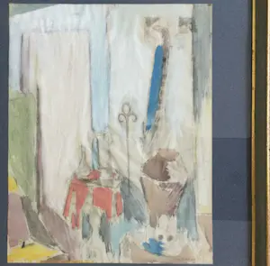 Jan Peeters - stilleven | aquarel/tekening - ingelijst kopen? Bied vanaf 35!