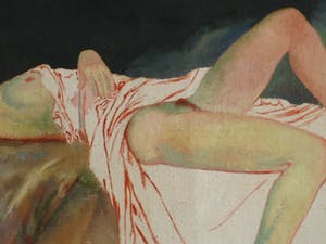 Niet of onleesbaar gesigneerd - Liggend naakt met rood haar. kopen? Bied vanaf 10!