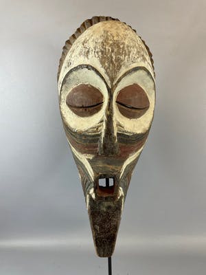 Songye - 210937 - Tribal used African Songye Kifwebe mask - Congo. kopen? Bied vanaf 65!