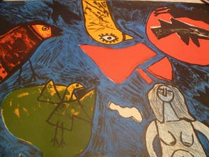 Corneille - laatste kans -zeer mooie zeefdruk in kleine oplage 47/50 kopen? Bied vanaf 230!