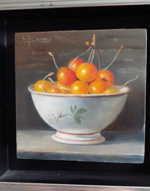 L. Javier Cornejo - Kersen in schaal kopen? Bied vanaf 60!