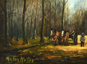 Anton Muller - (1887-1979)- "Bosgezicht met Malle Jan" kopen? Bied vanaf 70!