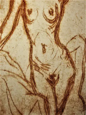 Jan Jordens - Groninger Ploeg - 1935 - Ets - Staand vrouwelijk naakt - potloodgesigneerd kopen? Bied vanaf 68!