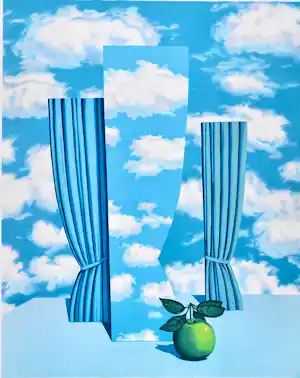 Rene Magritte - LE BEAU MONDE. Lithographie nachlasssigniert (Georgette Magritte) verkocht voor € 470!