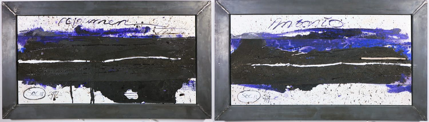 Antonio Poioumen - Olieverf op doek (2-luik), Lavender - Ingelijst kopen? Bied vanaf 200!