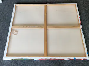 Rick Triest - "Spetterende" en (goud)kleurige (100x100cm) gemengde techniek op doek kaufen? Bieten Sie von 80!