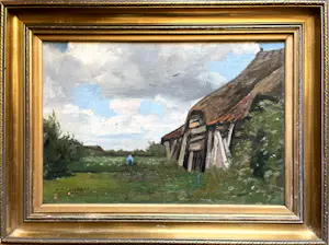 AcheterPetrus Paulus Schiedges - Boerenlandschap? Enchérissez de 60!
