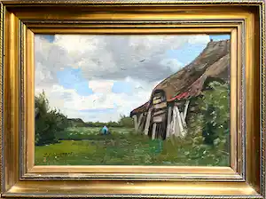 Petrus Paulus Schiedges - Boerenlandschap verkocht voor € 120!
