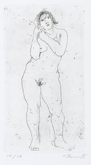 Fred Bervoets - Ets, Staand naakt kopen? Bied vanaf 50!