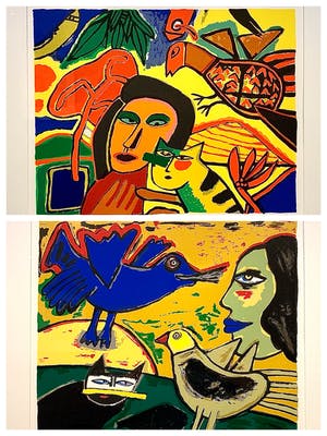 Corneille - set van 2 zeefdrukken kopen? Bied vanaf 620!