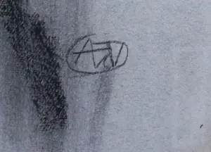 Andre van der Vossen - Pastel op Japans papier, Vrouwportret - Ingelijst kopen? Bied vanaf 100!