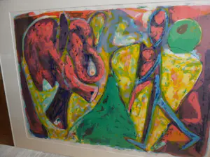 Anton Vrede - Litho, Titel, Strange brew - Ingelijst. kopen? Bied vanaf 40!