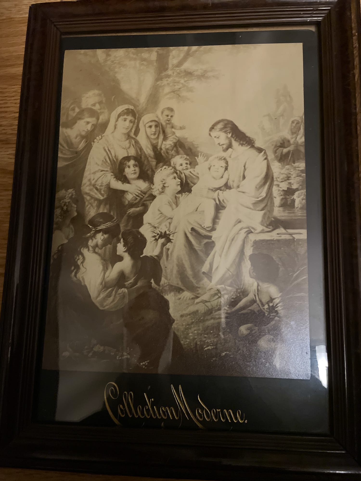 Niet of onleesbaar gesigneerd - Albuminedruk “laat de kindertjes tot mij komen” kopen? Bied vanaf 1!