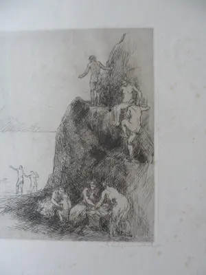 Adolf Schinnerer - Ets, zonder titel kopen? Bied vanaf 30!