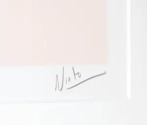 Angeles Nieto - Zeefdruk, Mascarada en le arena - Ingelijst kopen? Bied vanaf 40!