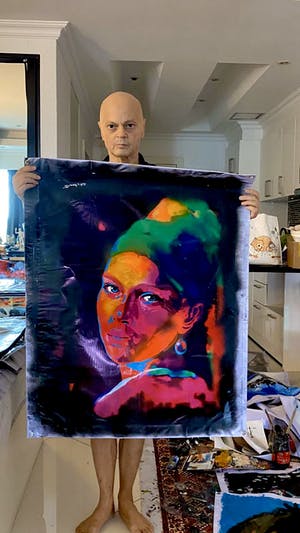 Peter Klashorst - Het meisje met de parel kopen? Bied vanaf 895!