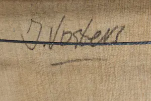 Jan Vosters - Olieverf op doek, Gevangen landschap - Ingelijst (Groot) kopen? Bied vanaf 350!