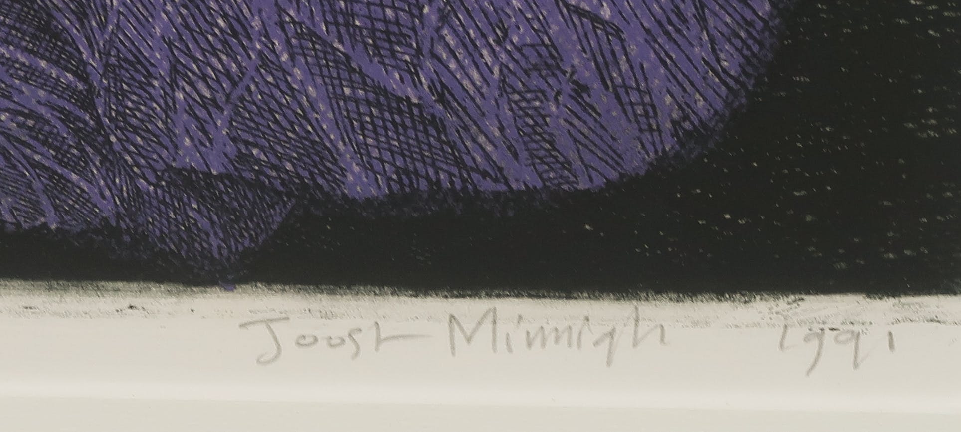 Joost Minnigh - Ets, Rode kool - Ingelijst kopen? Bied vanaf 40!