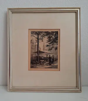 Maarten Langbroek - Singel in Amsterdam, ingelijst kopen? Bied vanaf 29!