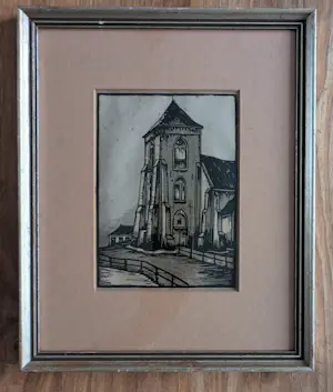 Henri Wils - Toren/kerk van Zoutelande (Zeeland) kaufen? Bieten Sie von 25!