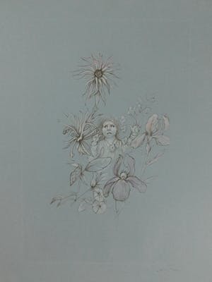 Leonor Fini - Fille avec des fleurs kopen? Bied vanaf 25!