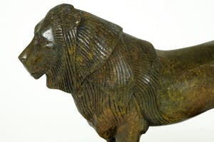 Brons (Onbekend) - Beeld van staande leeuw kopen? Bied vanaf 275!