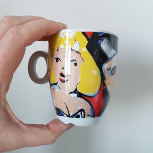Herman Brood - Kunstdruk "Kook van Jou" samen met 2 koffiekopjes. kopen? Bied vanaf 15!