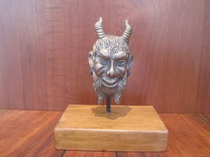 Brons (Onbekend) - Bronzen sater kop. kopen? Bied vanaf 35!