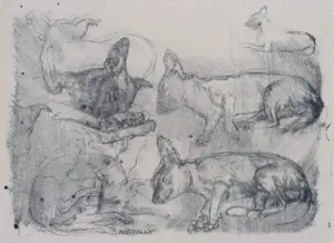 Charles Donker - Bastiaan, litho (netjes ingelijst) kopen? Bied vanaf 150!