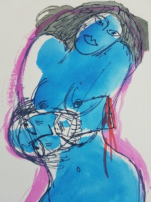 Corneille - 1922-2010 litho naakt in lijst handgesigneerd,genummerd en gedateerd kopen? Bied vanaf 100!