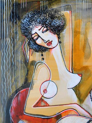 Natia Antadze - "Frau und Schwarze Schuhe" kopen? Bied vanaf 130!