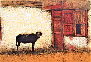 Simon Koene - Grieks ram met rode deur verkocht voor € 45!