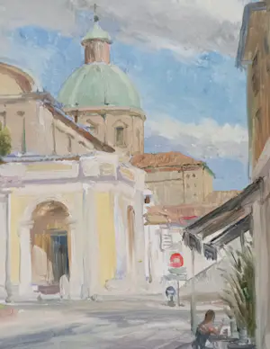 Dmitri Kostylov - Kathedraalplein Ravenna Italië kopen? Bied vanaf 350!