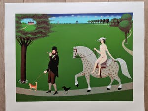 Willem Westbroek - Walking the cat ( Portait of the mayor André van der Louw ) kopen? Bied vanaf 45!
