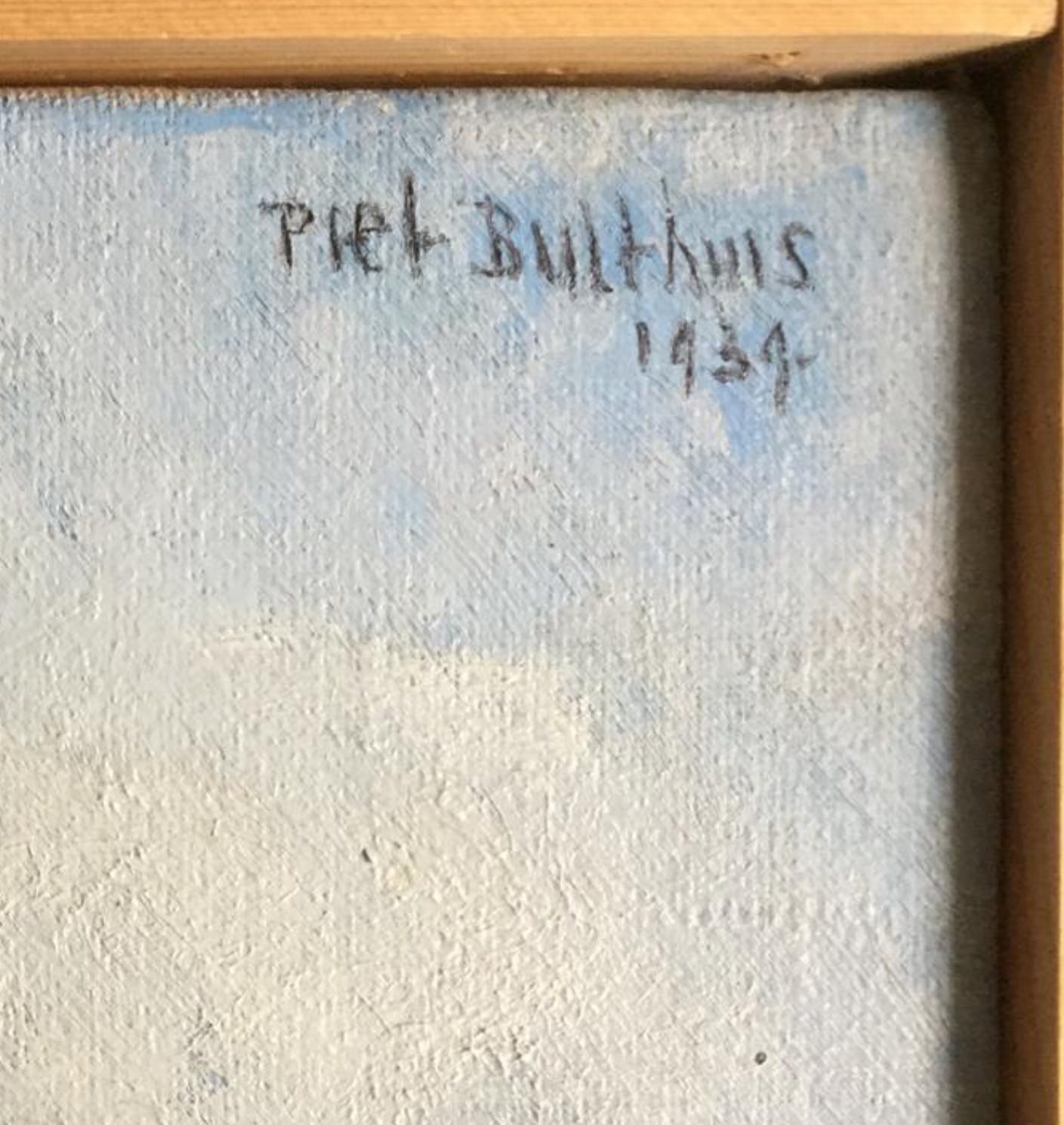 Piet Bulthuis - Schilderij van het strand van Yport te Normandië,gesigneerd en 1939 kopen? Bied vanaf 115!